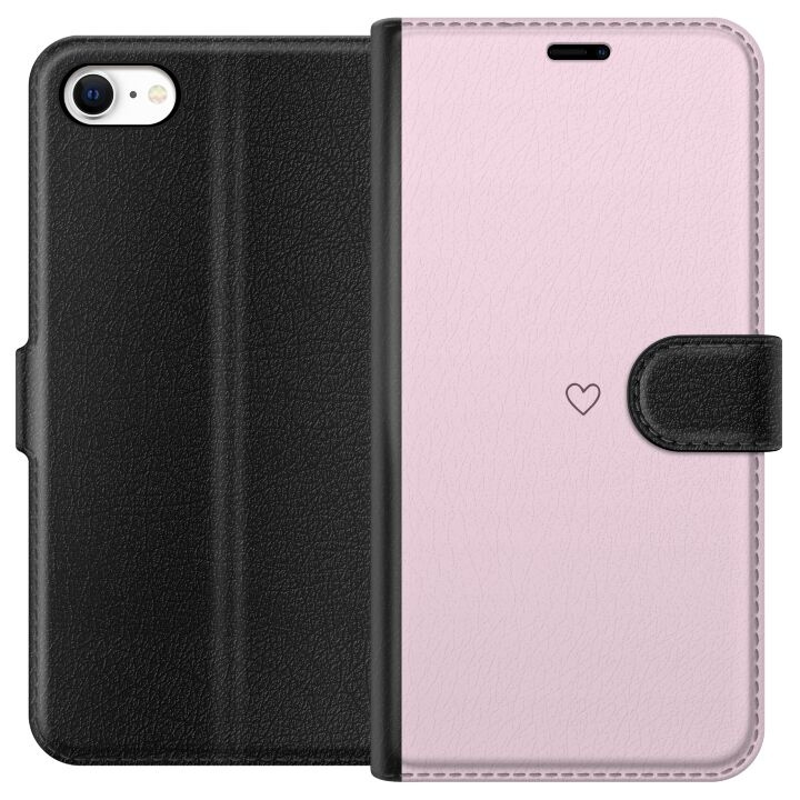 Portemonnee-hoesje voor Apple iPhone 6 met Hart ontwerp in de groep SMARTPHONE & TABLETS / Mobielbescherming / Apple / iPhone 6/6S bij TP E-commerce Nordic AB (A51234)