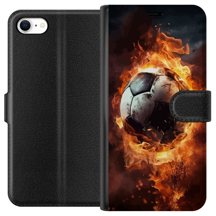 Portemonnee-hoesje voor Apple iPhone 6 met Voetbal ontwerp in de groep SMARTPHONE & TABLETS / Mobielbescherming / Apple / iPhone 6/6S bij TP E-commerce Nordic AB (A51236)