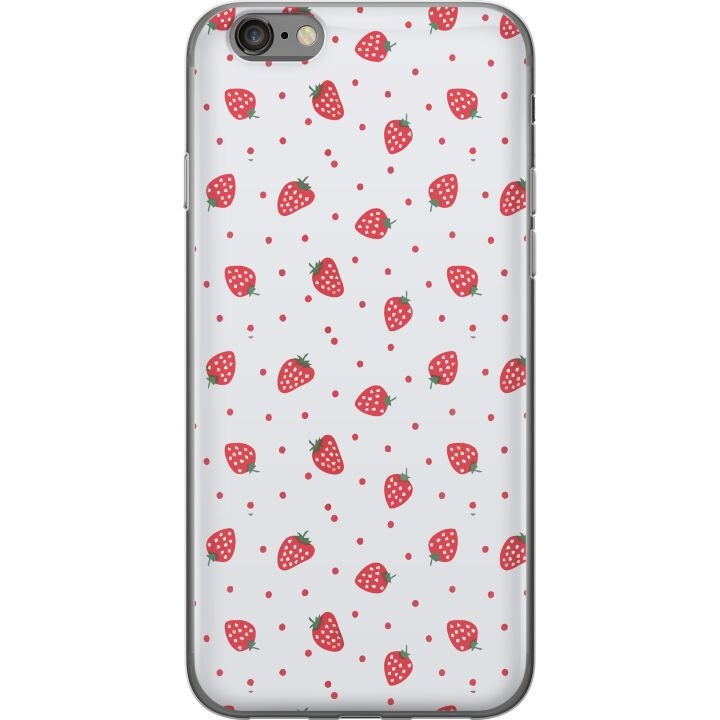 Mobiele hoes voor Apple iPhone 6 met Aardbeien ontwerp in de groep SMARTPHONE & TABLETS / Mobielbescherming / Apple / iPhone 6/6S bij TP E-commerce Nordic AB (A51259)