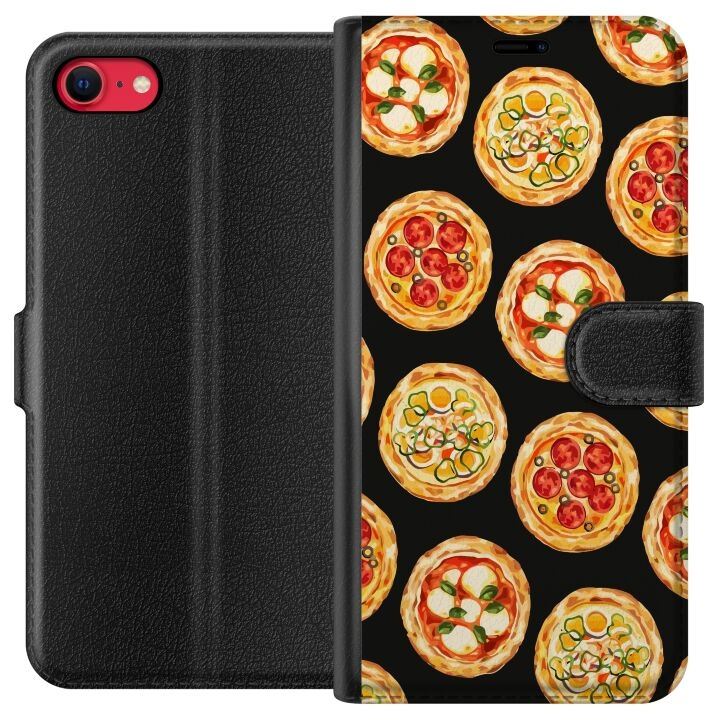 Portemonnee-hoesje voor Apple iPhone 7 met Pizza ontwerp in de groep SMARTPHONE & TABLETS / Mobielbescherming / Apple / iPhone 7 bij TP E-commerce Nordic AB (A51390)