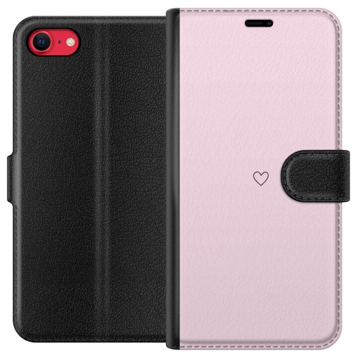 Portemonnee-hoesje voor Apple iPhone 7 met Hart ontwerp in de groep SMARTPHONE & TABLETS / Mobielbescherming / Apple / iPhone 7 bij TP E-commerce Nordic AB (A51396)