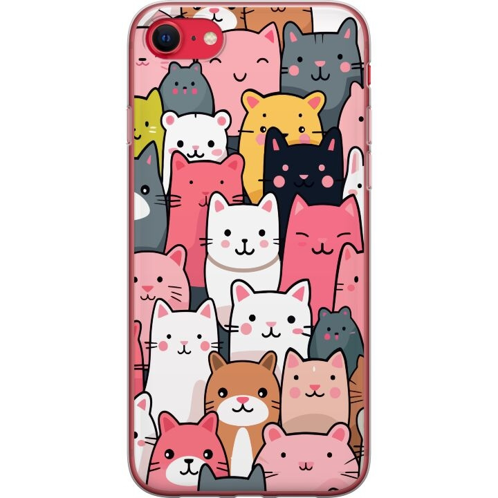 Mobiele hoes voor Apple iPhone 7 met Kattenpatroon ontwerp in de groep SMARTPHONE & TABLETS / Mobielbescherming / Apple / iPhone 7 bij TP E-commerce Nordic AB (A51412)