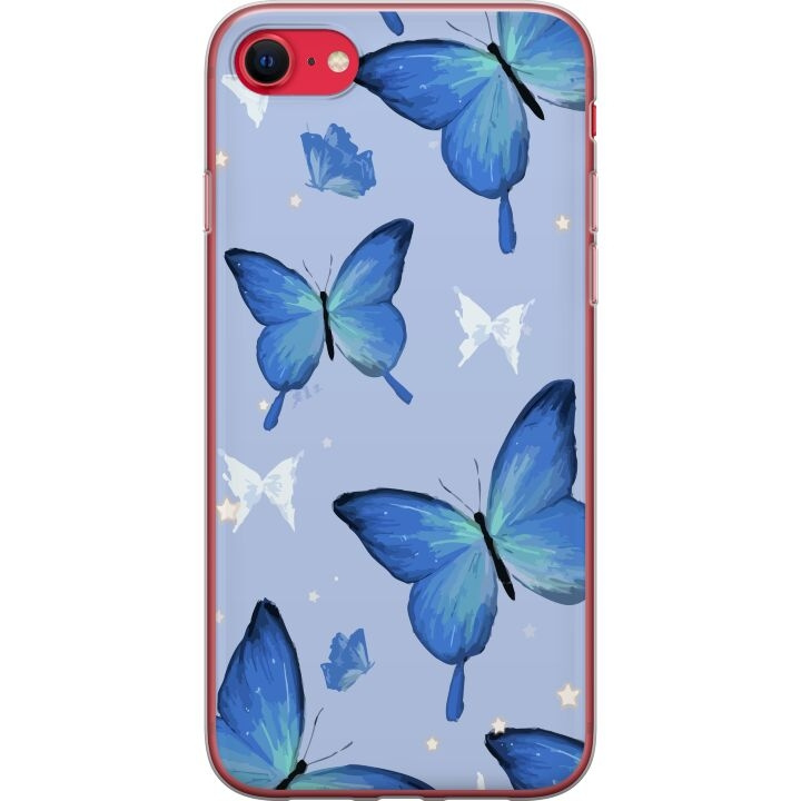 Mobiele hoes voor Apple iPhone 7 met Blauwe vlinders ontwerp in de groep SMARTPHONE & TABLETS / Mobielbescherming / Apple / iPhone 7 bij TP E-commerce Nordic AB (A51420)