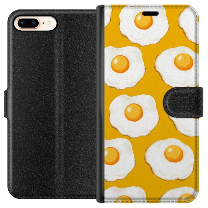 Portemonnee-hoesje voor Apple iPhone 7 Plus met Gebakken ei ontwerp in de groep SMARTPHONE & TABLETS / Mobielbescherming / Apple / iPhone 7 Plus bij TP E-commerce Nordic AB (A51433)