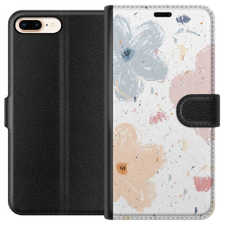 Portemonnee-hoesje voor Apple iPhone 7 Plus met Bloemen ontwerp in de groep SMARTPHONE & TABLETS / Mobielbescherming / Apple / iPhone 7 Plus bij TP E-commerce Nordic AB (A51443)