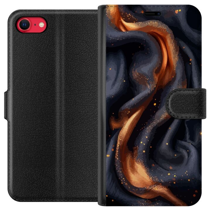 Portemonnee-hoesje voor Apple iPhone SE (2020) met Vurig zijde ontwerp in de groep SMARTPHONE & TABLETS / Mobielbescherming / Apple / iPhone SE (2nd gen & 3rd gen) / Wallet Case bij TP E-commerce Nordic AB (A51594)