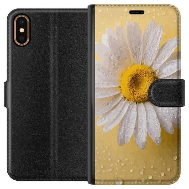 Portemonnee-hoesje voor Apple iPhone X met Porseleinbloem ontwerp in de groep SMARTPHONE & TABLETS / Mobielbescherming / Apple / iPhone X/XS bij TP E-commerce Nordic AB (A51755)