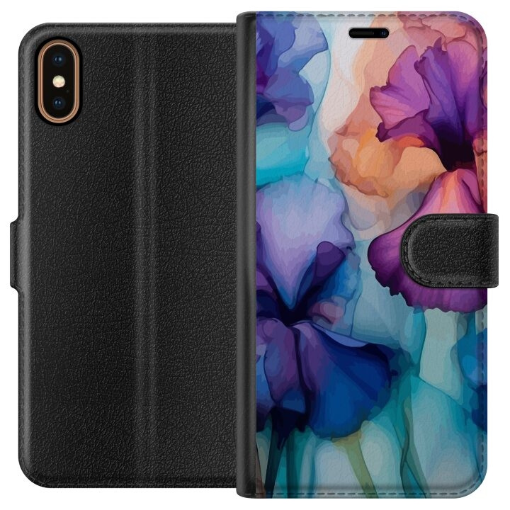 Portemonnee-hoesje voor Apple iPhone X met Magische bloemen ontwerp in de groep SMARTPHONE & TABLETS / Mobielbescherming / Apple / iPhone X/XS bij TP E-commerce Nordic AB (A51758)