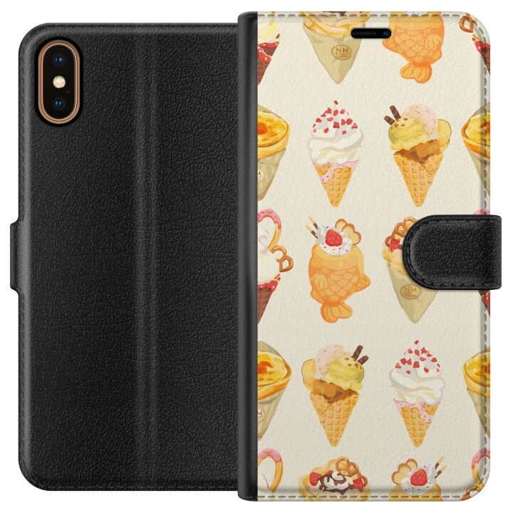 Portemonnee-hoesje voor Apple iPhone X met Glasachtig ontwerp in de groep SMARTPHONE & TABLETS / Mobielbescherming / Apple / iPhone X/XS bij TP E-commerce Nordic AB (A51766)