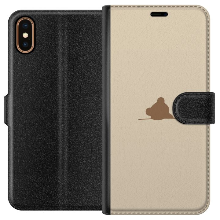 Portemonnee-hoesje voor Apple iPhone X met Nalle ontwerp in de groep SMARTPHONE & TABLETS / Mobielbescherming / Apple / iPhone X/XS bij TP E-commerce Nordic AB (A51775)