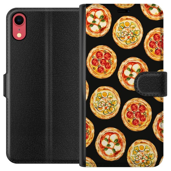 Portemonnee-hoesje voor Apple iPhone XR met Pizza ontwerp in de groep SMARTPHONE & TABLETS / Mobielbescherming / Apple / iPhone XR bij TP E-commerce Nordic AB (A51822)