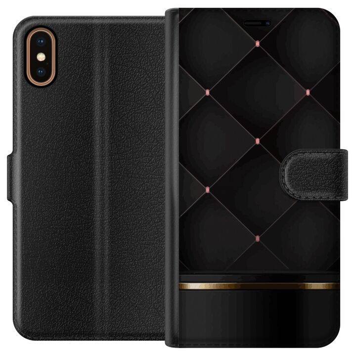 Portemonnee-hoesje voor Apple iPhone XS met Luxe lijn ontwerp in de groep SMARTPHONE & TABLETS / Mobielbescherming / Apple / iPhone X/XS bij TP E-commerce Nordic AB (A51878)