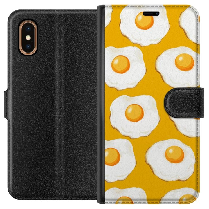 Portemonnee-hoesje voor Apple iPhone XS Max met Gebakken ei ontwerp in de groep SMARTPHONE & TABLETS / Mobielbescherming / Apple / iPhone XS Max bij TP E-commerce Nordic AB (A51919)