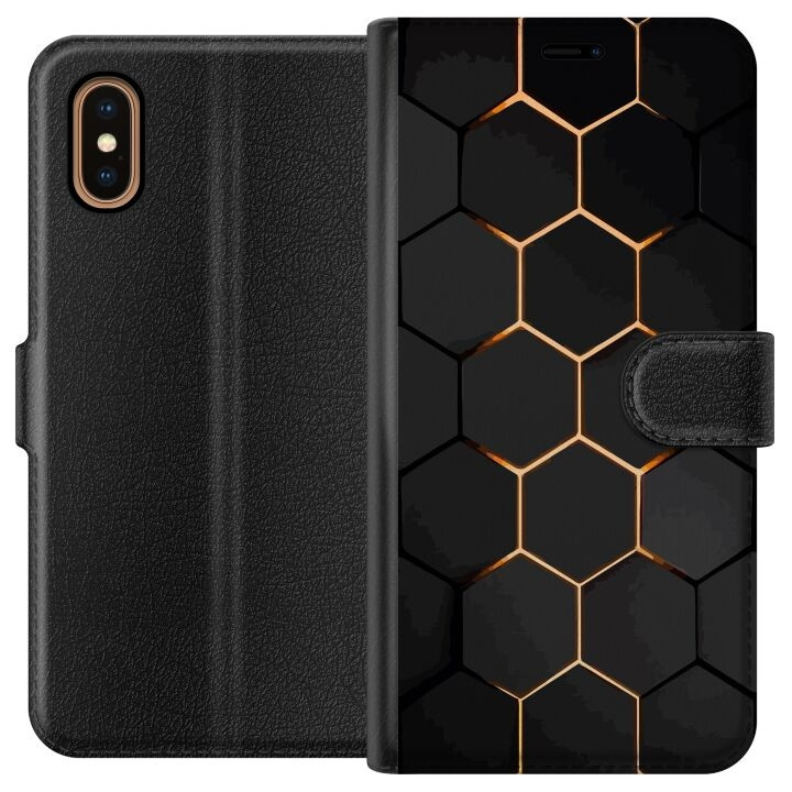 Portemonnee-hoesje voor Apple iPhone XS Max met Luxe Patroon ontwerp in de groep SMARTPHONE & TABLETS / Mobielbescherming / Apple / iPhone XS Max bij TP E-commerce Nordic AB (A51942)