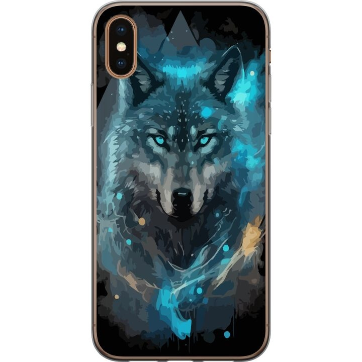 Mobiele hoes voor Apple iPhone XS Max met Wolf ontwerp in de groep SMARTPHONE & TABLETS / Mobielbescherming / Apple / iPhone XS Max bij TP E-commerce Nordic AB (A51949)