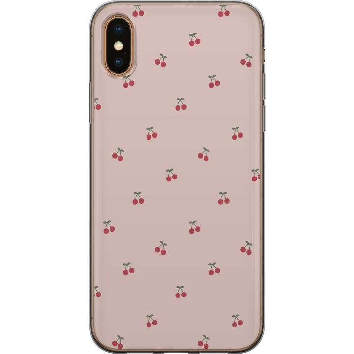 Mobiele hoes voor Apple iPhone XS Max met Kersen ontwerp in de groep SMARTPHONE & TABLETS / Mobielbescherming / Apple / iPhone XS Max bij TP E-commerce Nordic AB (A51951)