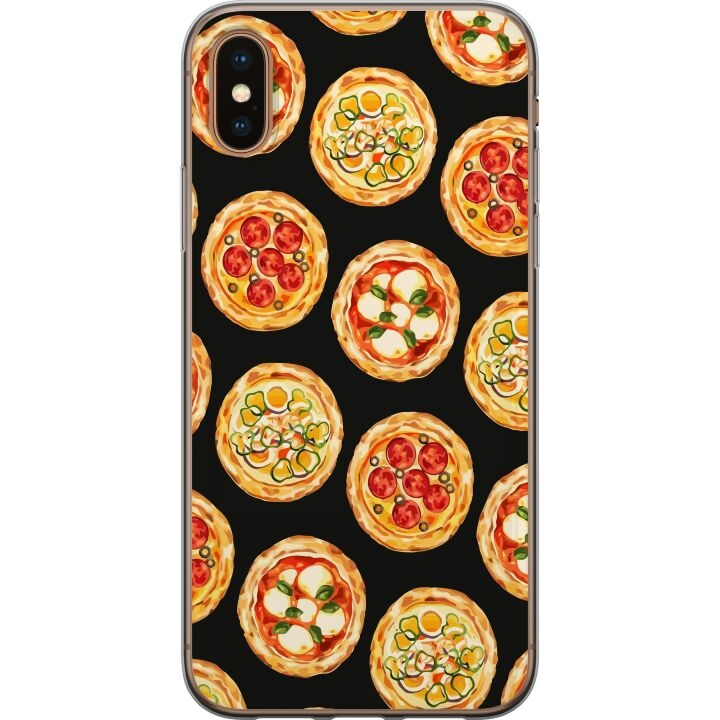 Mobiele hoes voor Apple iPhone XS Max met Pizza ontwerp in de groep SMARTPHONE & TABLETS / Mobielbescherming / Apple / iPhone XS Max bij TP E-commerce Nordic AB (A51957)