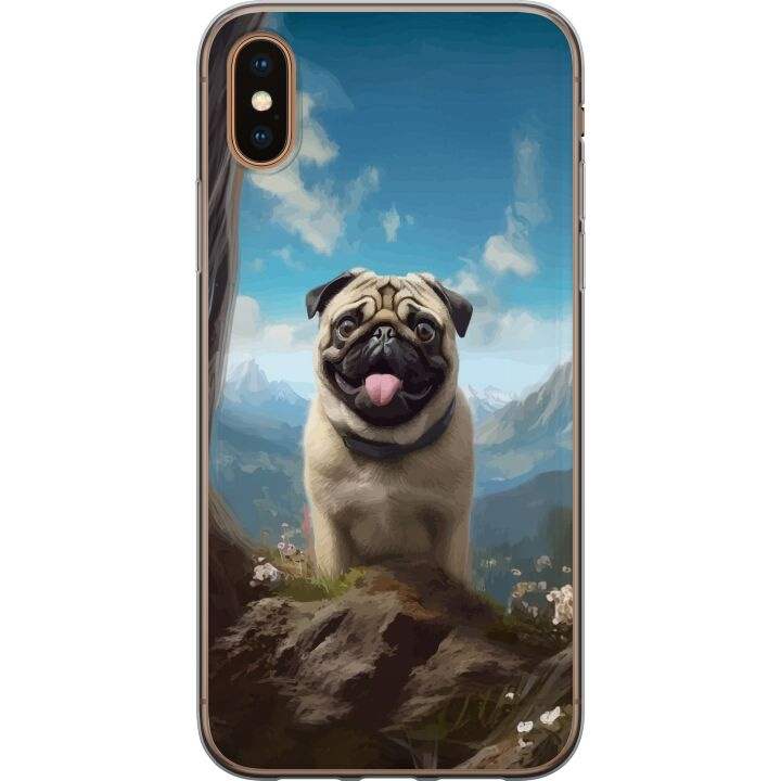 Mobiele hoes voor Apple iPhone XS Max met Blije Hond ontwerp in de groep SMARTPHONE & TABLETS / Mobielbescherming / Apple / iPhone XS Max bij TP E-commerce Nordic AB (A51962)