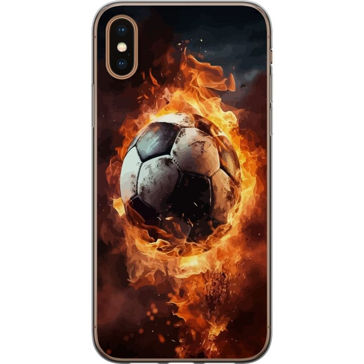 Mobiele hoes voor Apple iPhone XS Max met Voetbal ontwerp in de groep SMARTPHONE & TABLETS / Mobielbescherming / Apple / iPhone XS Max bij TP E-commerce Nordic AB (A51965)