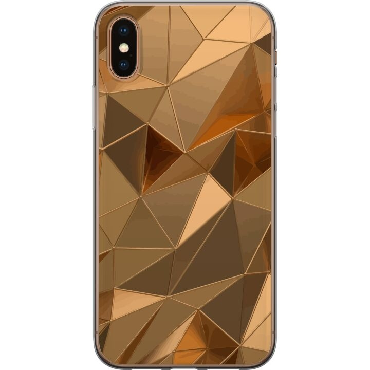 Mobiele hoes voor Apple iPhone XS Max met 3D Goud ontwerp in de groep SMARTPHONE & TABLETS / Mobielbescherming / Apple / iPhone XS Max bij TP E-commerce Nordic AB (A51968)