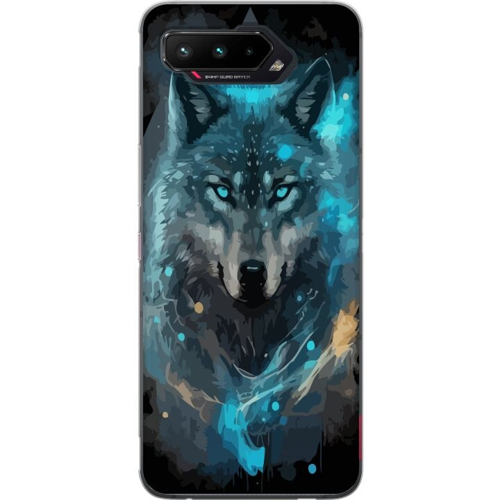 Mobiele hoes voor Asus ROG Phone 5 met Wolf ontwerp in de groep SMARTPHONE & TABLETS / Mobielbescherming / Asus bij TP E-commerce Nordic AB (A51976)