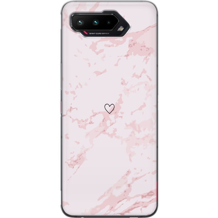 Mobiele hoes voor Asus ROG Phone 5 met Roze Hart ontwerp in de groep SMARTPHONE & TABLETS / Mobielbescherming / Asus bij TP E-commerce Nordic AB (A51994)