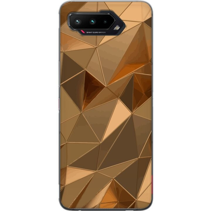 Mobiele hoes voor Asus ROG Phone 5 met 3D Goud ontwerp in de groep SMARTPHONE & TABLETS / Mobielbescherming / Asus bij TP E-commerce Nordic AB (A51995)