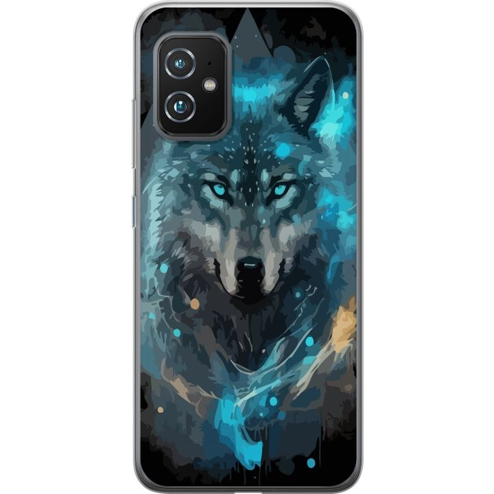 Mobiele hoes voor Asus Zenfone 8 met Wolf ontwerp in de groep SMARTPHONE & TABLETS / Mobielbescherming / Asus bij TP E-commerce Nordic AB (A52030)