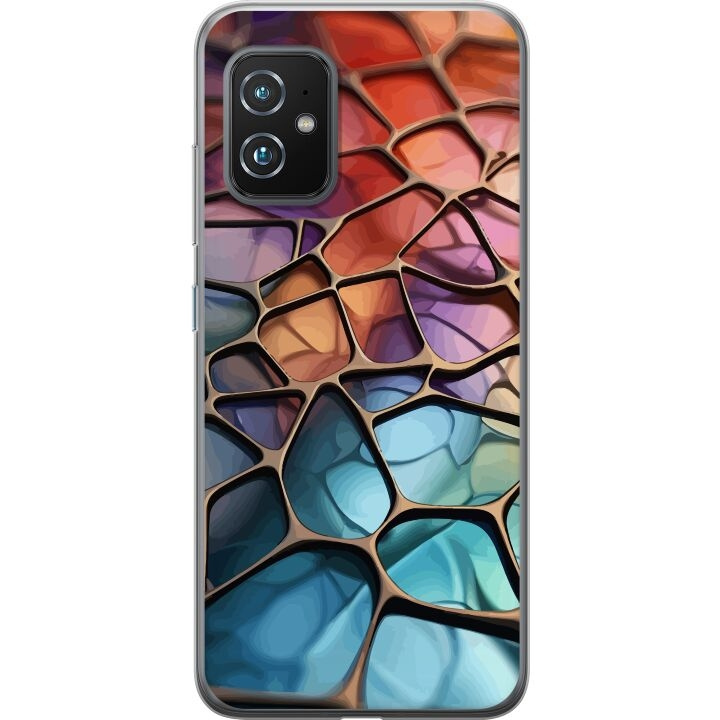 Mobiele hoes voor Asus Zenfone 8 met Metallic patroon ontwerp in de groep SMARTPHONE & TABLETS / Mobielbescherming / Asus bij TP E-commerce Nordic AB (A52035)