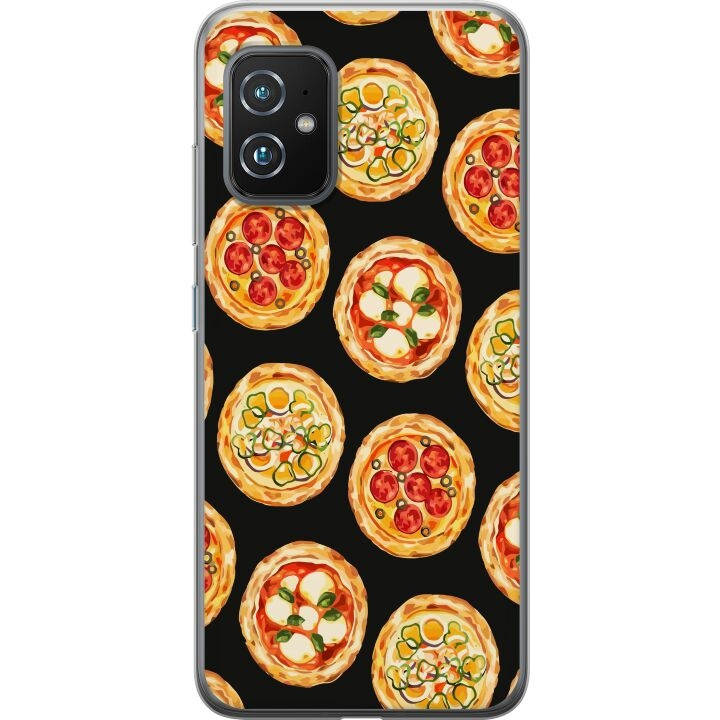 Mobiele hoes voor Asus Zenfone 8 met Pizza ontwerp in de groep SMARTPHONE & TABLETS / Mobielbescherming / Asus bij TP E-commerce Nordic AB (A52038)