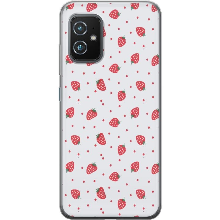 Mobiele hoes voor Asus Zenfone 8 met Aardbeien ontwerp in de groep SMARTPHONE & TABLETS / Mobielbescherming / Asus bij TP E-commerce Nordic AB (A52042)