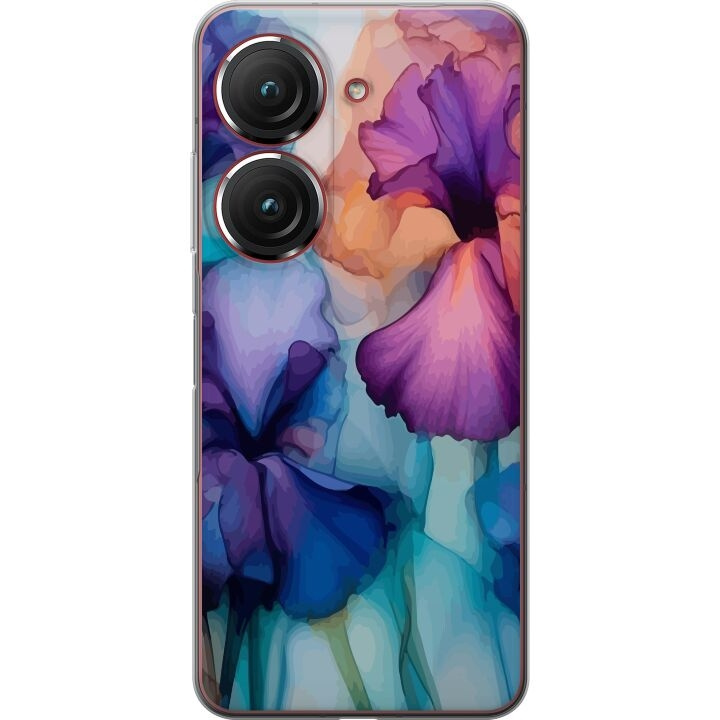 Mobiele hoes voor Asus Zenfone 9 met Magische bloemen ontwerp in de groep SMARTPHONE & TABLETS / Mobielbescherming / Asus bij TP E-commerce Nordic AB (A52055)