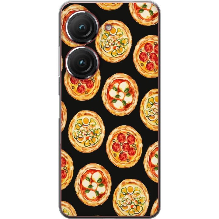 Mobiele hoes voor Asus Zenfone 9 met Pizza ontwerp in de groep SMARTPHONE & TABLETS / Mobielbescherming / Asus bij TP E-commerce Nordic AB (A52065)