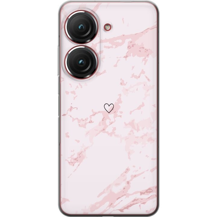 Mobiele hoes voor Asus Zenfone 9 met Roze Hart ontwerp in de groep SMARTPHONE & TABLETS / Mobielbescherming / Asus bij TP E-commerce Nordic AB (A52075)