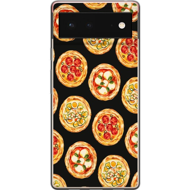 Mobiele hoes voor Google Pixel 6 met Pizza ontwerp in de groep SMARTPHONE & TABLETS / Mobielbescherming / Google bij TP E-commerce Nordic AB (A52092)