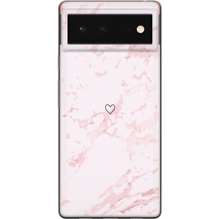 Mobiele hoes voor Google Pixel 6 met Roze Hart ontwerp in de groep SMARTPHONE & TABLETS / Mobielbescherming / Google bij TP E-commerce Nordic AB (A52102)