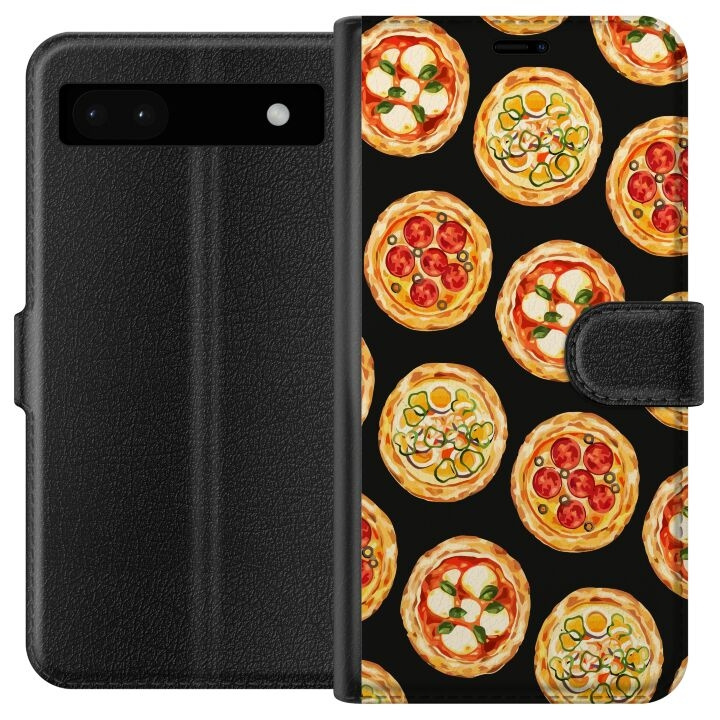 Portemonnee-hoesje voor Google Pixel 6a met Pizza ontwerp in de groep SMARTPHONE & TABLETS / Mobielbescherming / Google bij TP E-commerce Nordic AB (A52119)