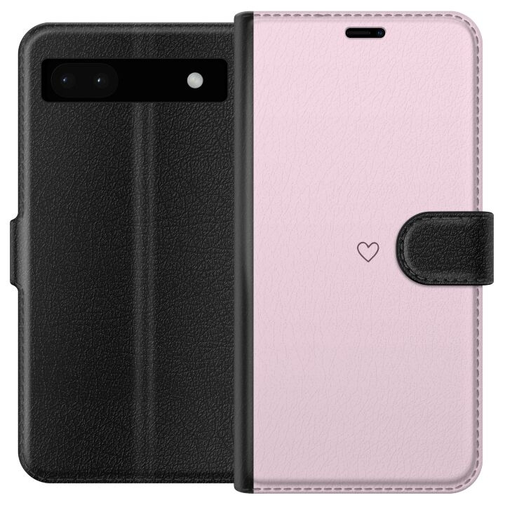 Portemonnee-hoesje voor Google Pixel 6a met Hart ontwerp in de groep SMARTPHONE & TABLETS / Mobielbescherming / Google bij TP E-commerce Nordic AB (A52125)