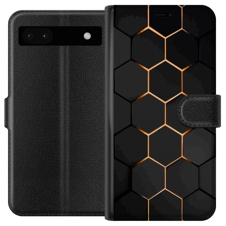 Portemonnee-hoesje voor Google Pixel 6a met Luxe Patroon ontwerp in de groep SMARTPHONE & TABLETS / Mobielbescherming / Google bij TP E-commerce Nordic AB (A52131)