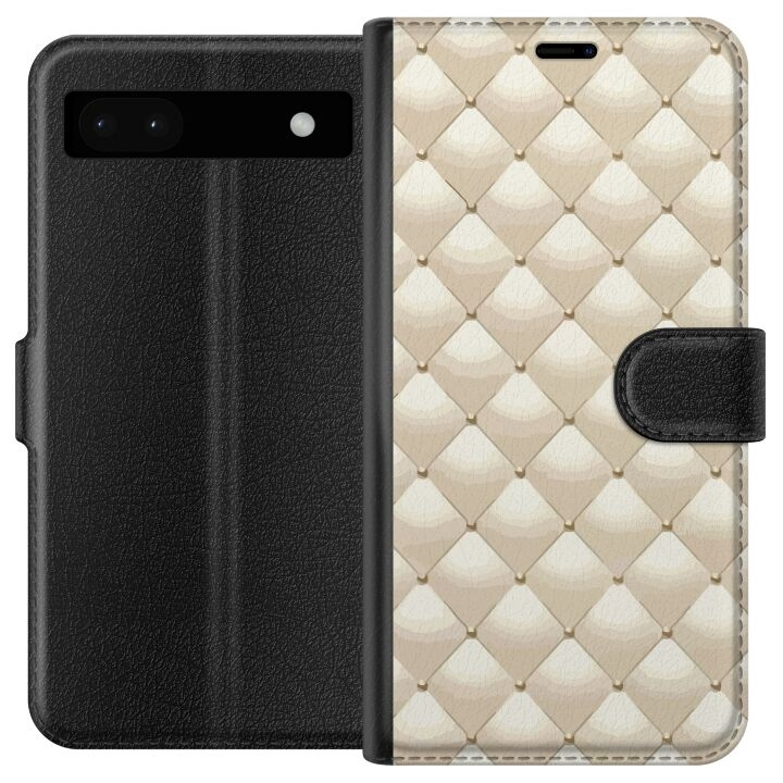 Portemonnee-hoesje voor Google Pixel 6a met Goudglans ontwerp in de groep SMARTPHONE & TABLETS / Mobielbescherming / Google bij TP E-commerce Nordic AB (A52132)