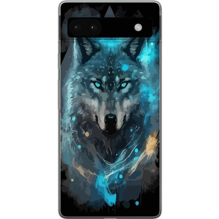 Mobiele hoes voor Google Pixel 6a met Wolf ontwerp in de groep SMARTPHONE & TABLETS / Mobielbescherming / Google bij TP E-commerce Nordic AB (A52138)