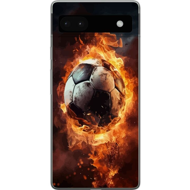 Mobiele hoes voor Google Pixel 6a met Voetbal ontwerp in de groep SMARTPHONE & TABLETS / Mobielbescherming / Google bij TP E-commerce Nordic AB (A52154)