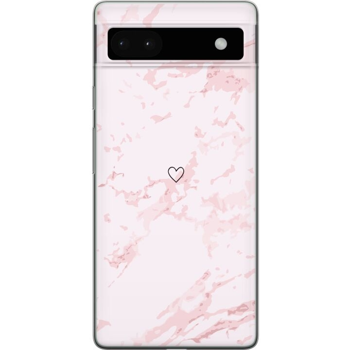 Mobiele hoes voor Google Pixel 6a met Roze Hart ontwerp in de groep SMARTPHONE & TABLETS / Mobielbescherming / Google bij TP E-commerce Nordic AB (A52156)