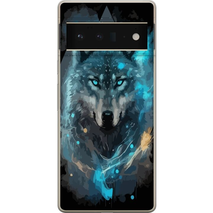 Mobiele hoes voor Google Pixel 6 Pro met Wolf ontwerp in de groep SMARTPHONE & TABLETS / Mobielbescherming / Google bij TP E-commerce Nordic AB (A52165)