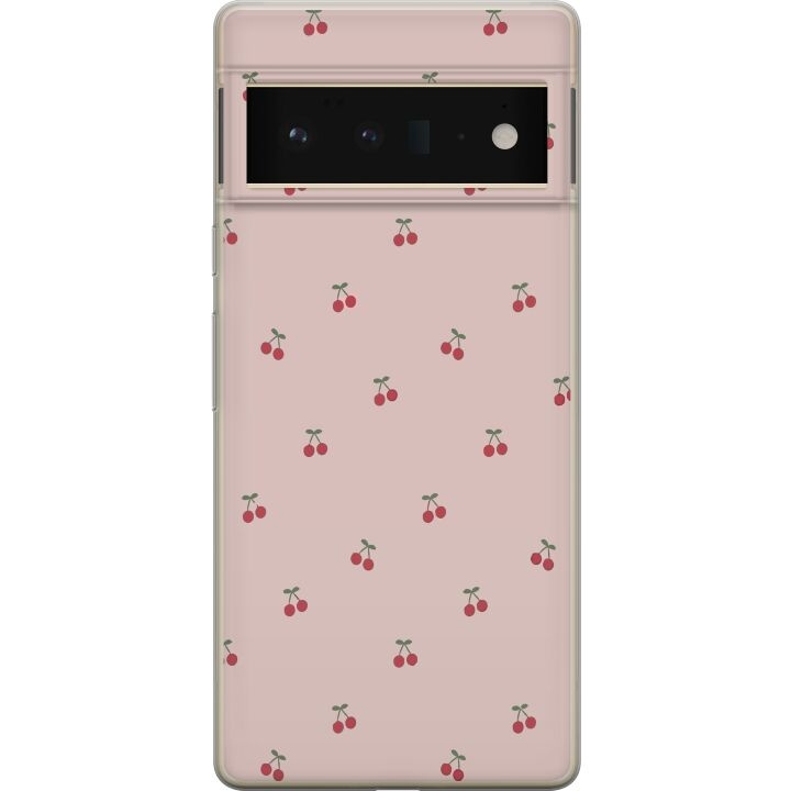 Mobiele hoes voor Google Pixel 6 Pro met Kersen ontwerp in de groep SMARTPHONE & TABLETS / Mobielbescherming / Google bij TP E-commerce Nordic AB (A52167)