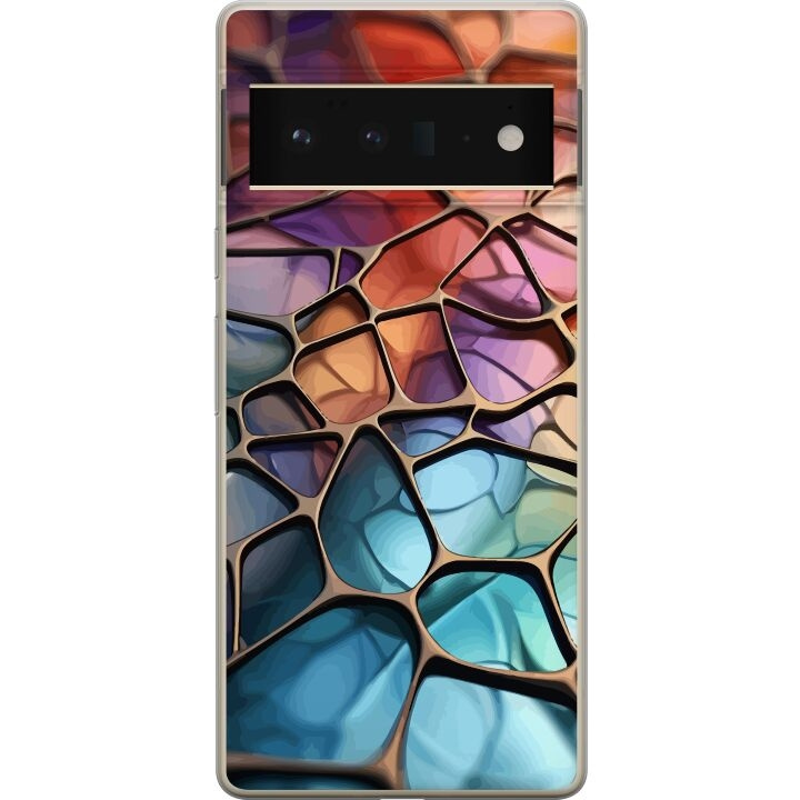 Mobiele hoes voor Google Pixel 6 Pro met Metallic patroon ontwerp in de groep SMARTPHONE & TABLETS / Mobielbescherming / Google bij TP E-commerce Nordic AB (A52170)