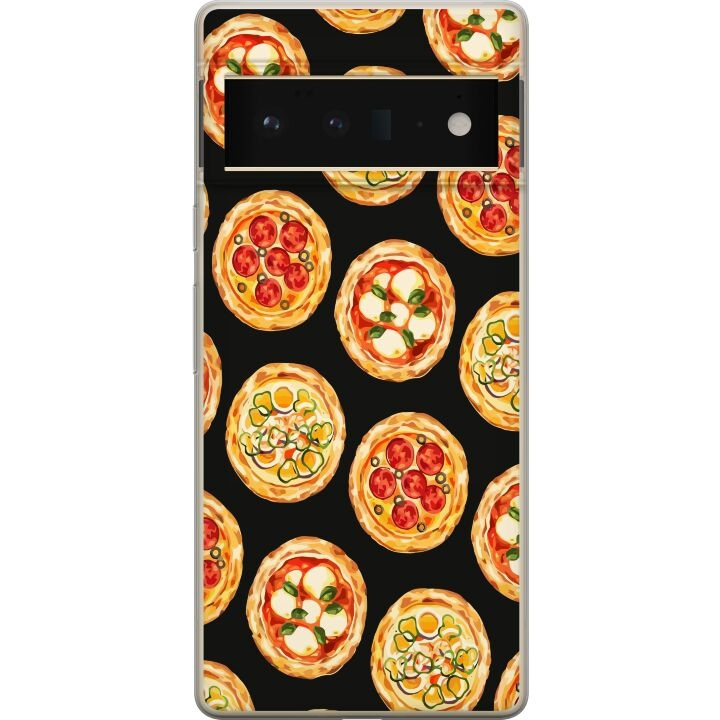 Mobiele hoes voor Google Pixel 6 Pro met Pizza ontwerp in de groep SMARTPHONE & TABLETS / Mobielbescherming / Google bij TP E-commerce Nordic AB (A52173)