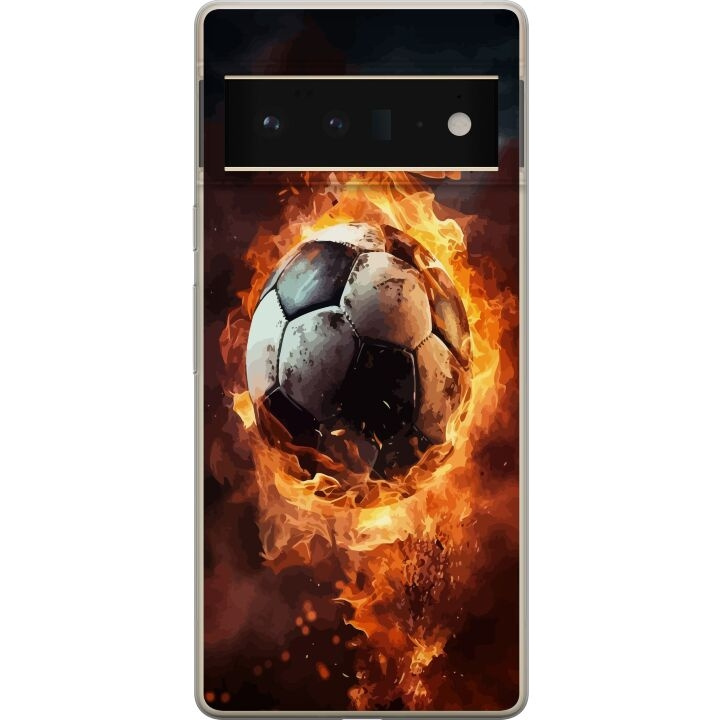 Mobiele hoes voor Google Pixel 6 Pro met Voetbal ontwerp in de groep SMARTPHONE & TABLETS / Mobielbescherming / Google bij TP E-commerce Nordic AB (A52181)