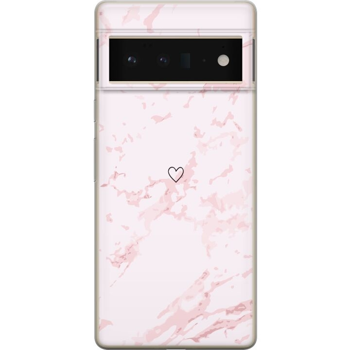 Mobiele hoes voor Google Pixel 6 Pro met Roze Hart ontwerp in de groep SMARTPHONE & TABLETS / Mobielbescherming / Google bij TP E-commerce Nordic AB (A52183)