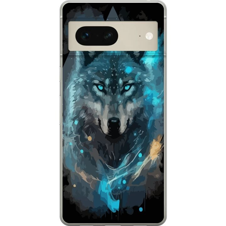 Mobiele hoes voor Google Pixel 7 met Wolf ontwerp in de groep SMARTPHONE & TABLETS / Mobielbescherming / Google bij TP E-commerce Nordic AB (A52192)